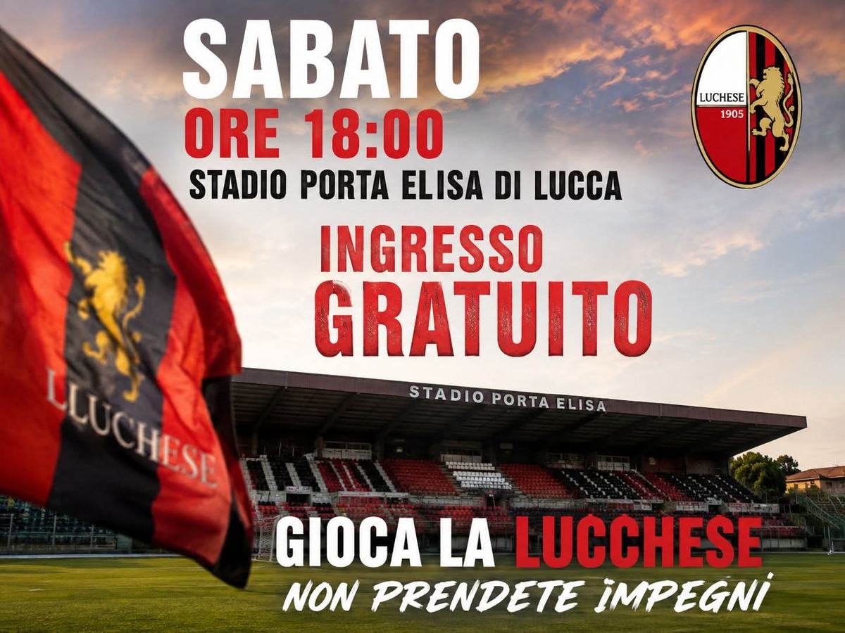 SABATO GIOCA LA LUCCHESE