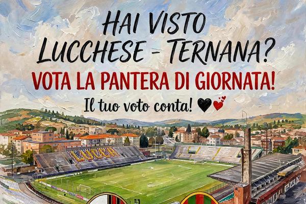 Vota la PANTERA di giornata: LUCCHESE - TERNANA