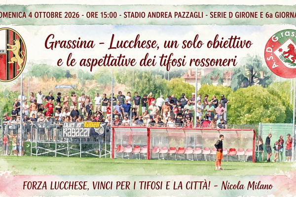 Grassina-Lucchese, un solo obiettivo e le aspettative dei tifosi rossoneri