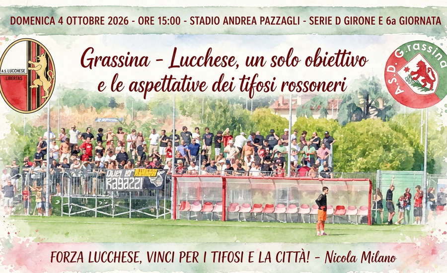 Grassina-Lucchese, un solo obiettivo e le aspettative dei tifosi rossoneri